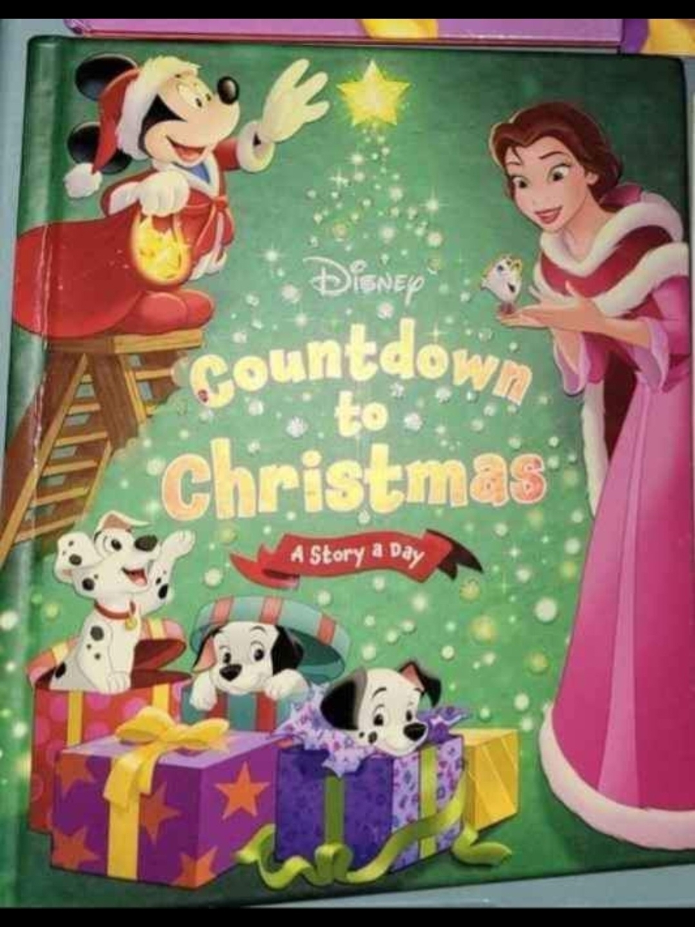 Disney Countdown to Christmas Book - Green, Pink, Purple